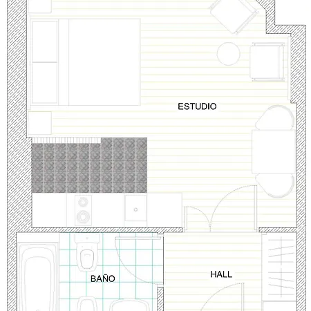 Apartman La Plazuela Urban Estudio - Vut-1241-as Gijón
